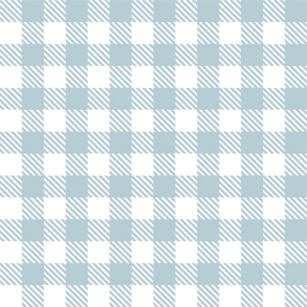 Charming Classic Gingham Pattern Blue White