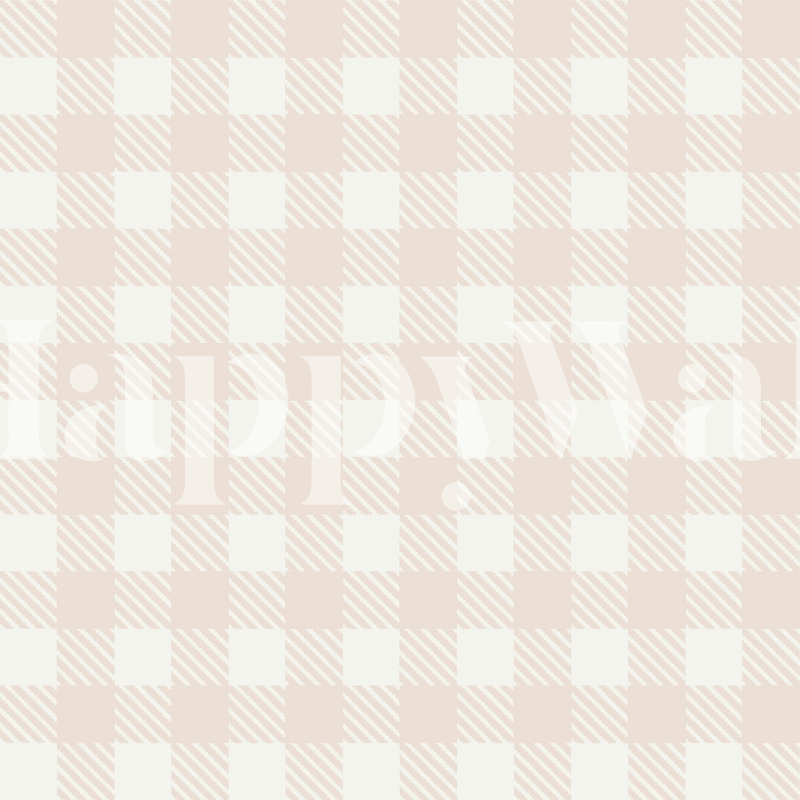 Charming Classic Gingham Pattern Peach Blush
