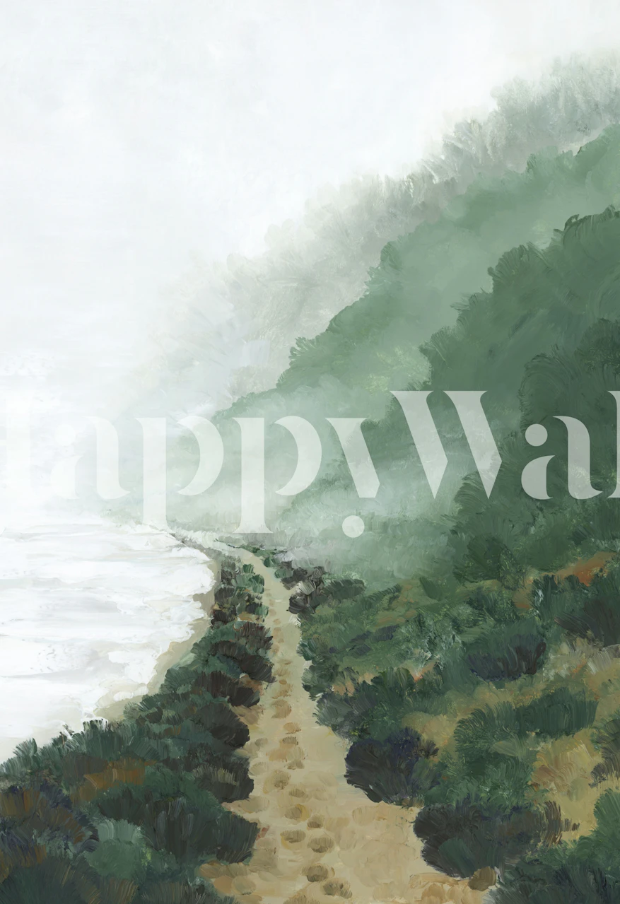 Tapeta Edge in the fog v místnosti