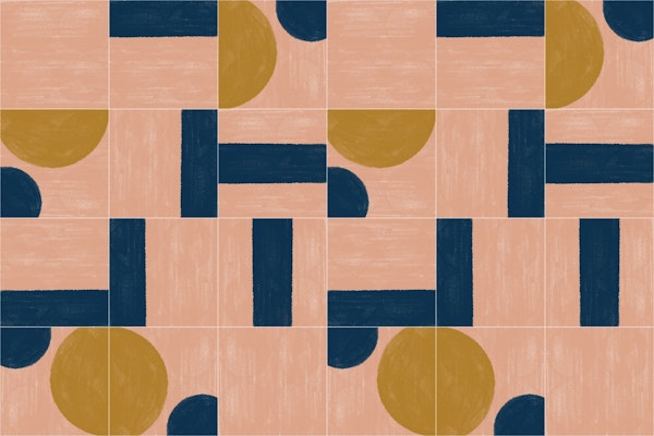 Painted Wall Tiles Three