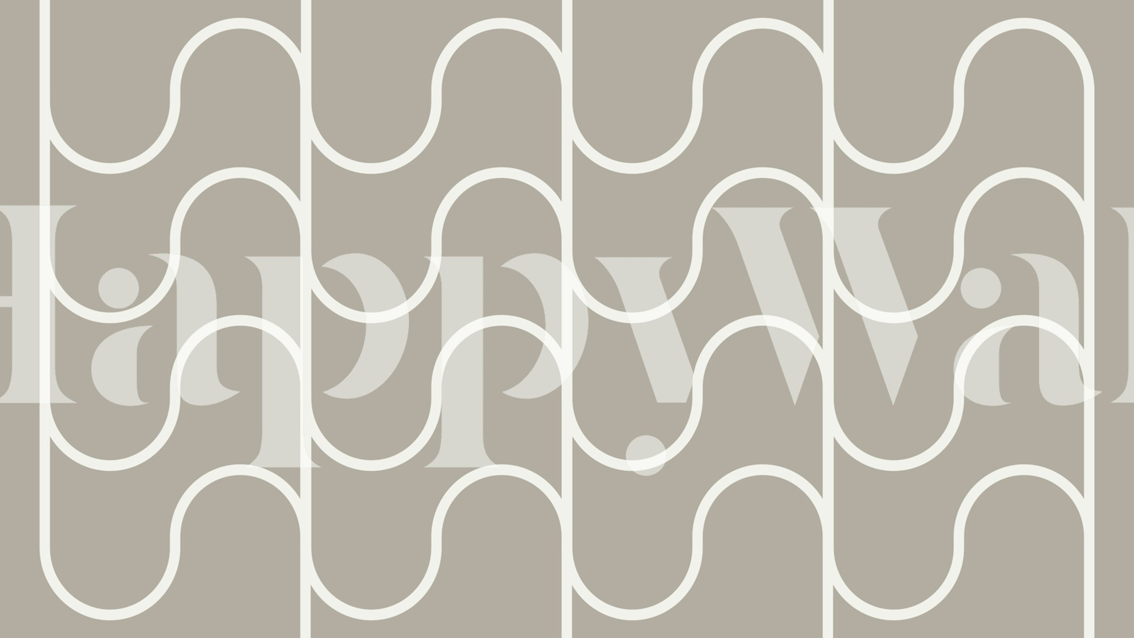 Artistic Waveforms-tapet vist i et rom