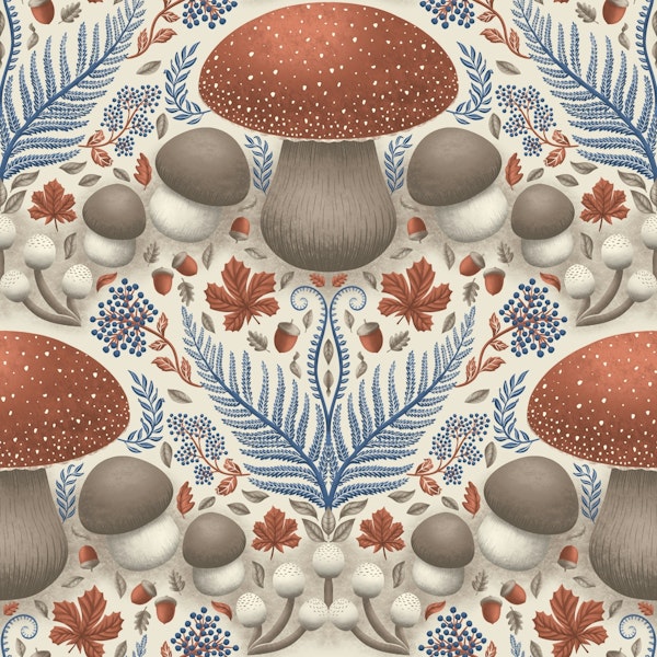 Autumnal Underwood Damask