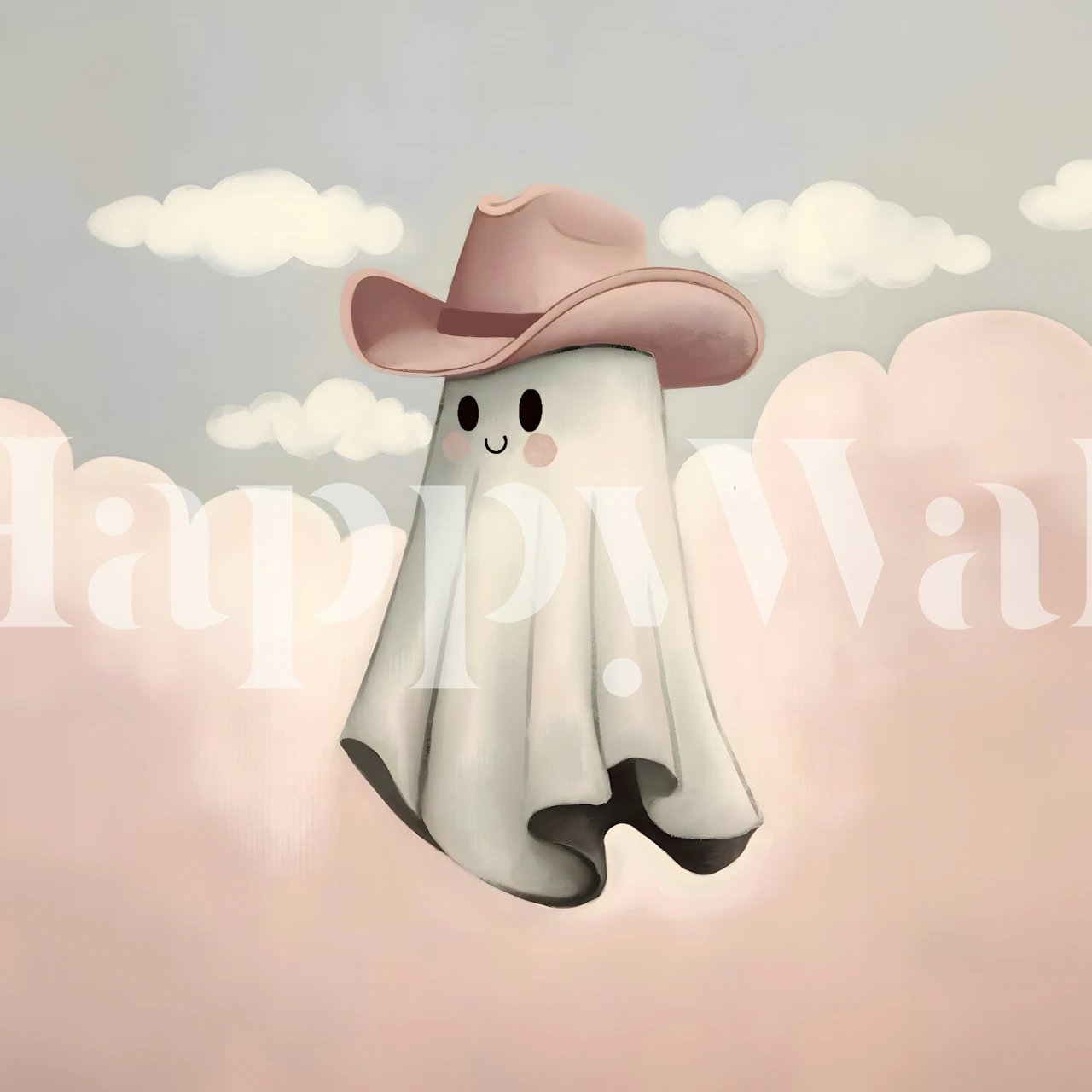 Howdy Ghost tapet i stuen