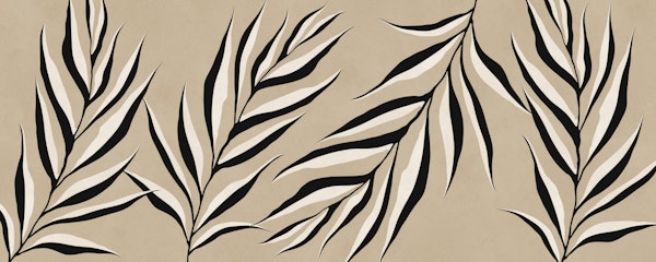 Tropical Leaf Silhouettes