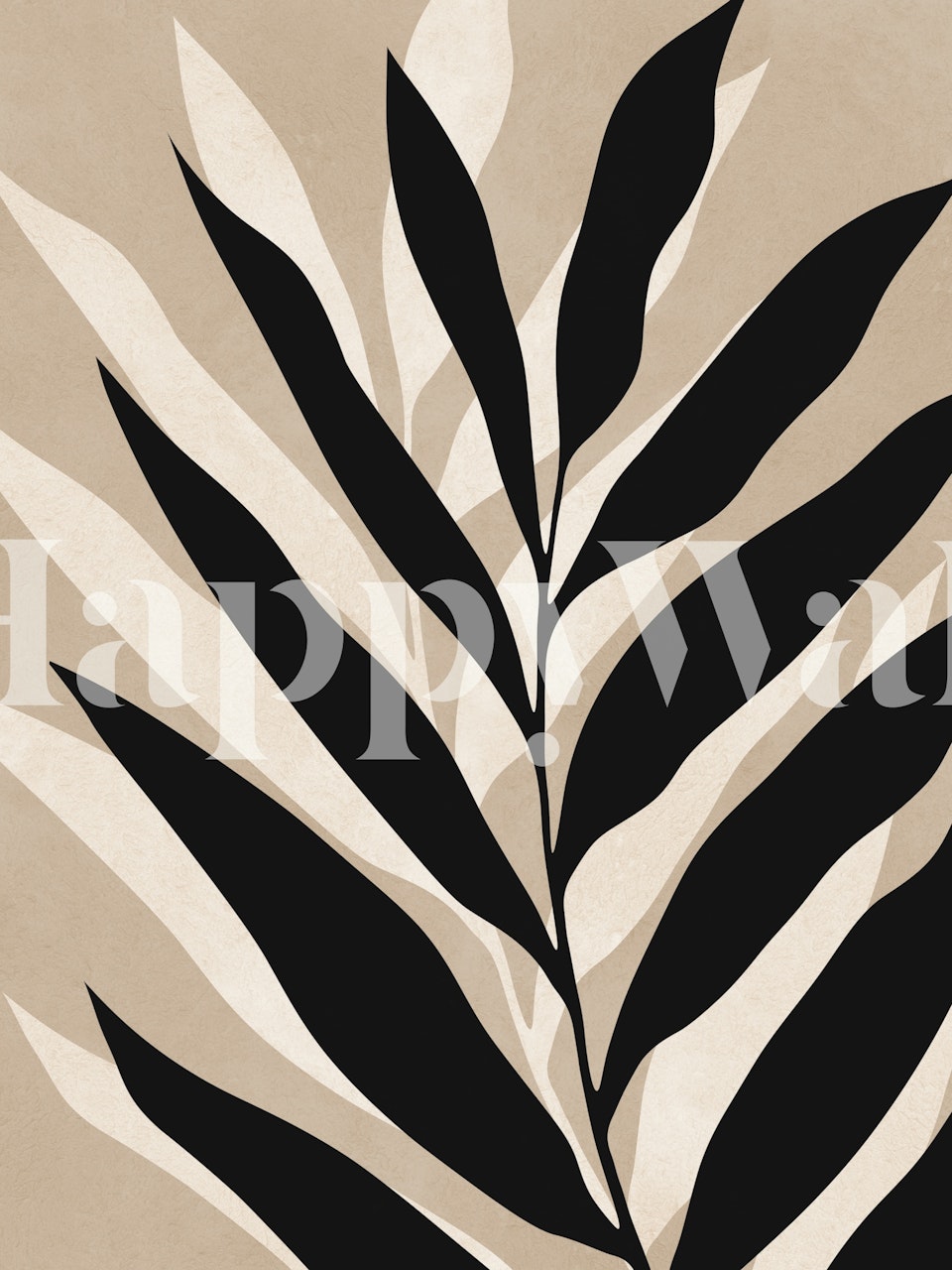 Moderní botanický design tapet v místnosti