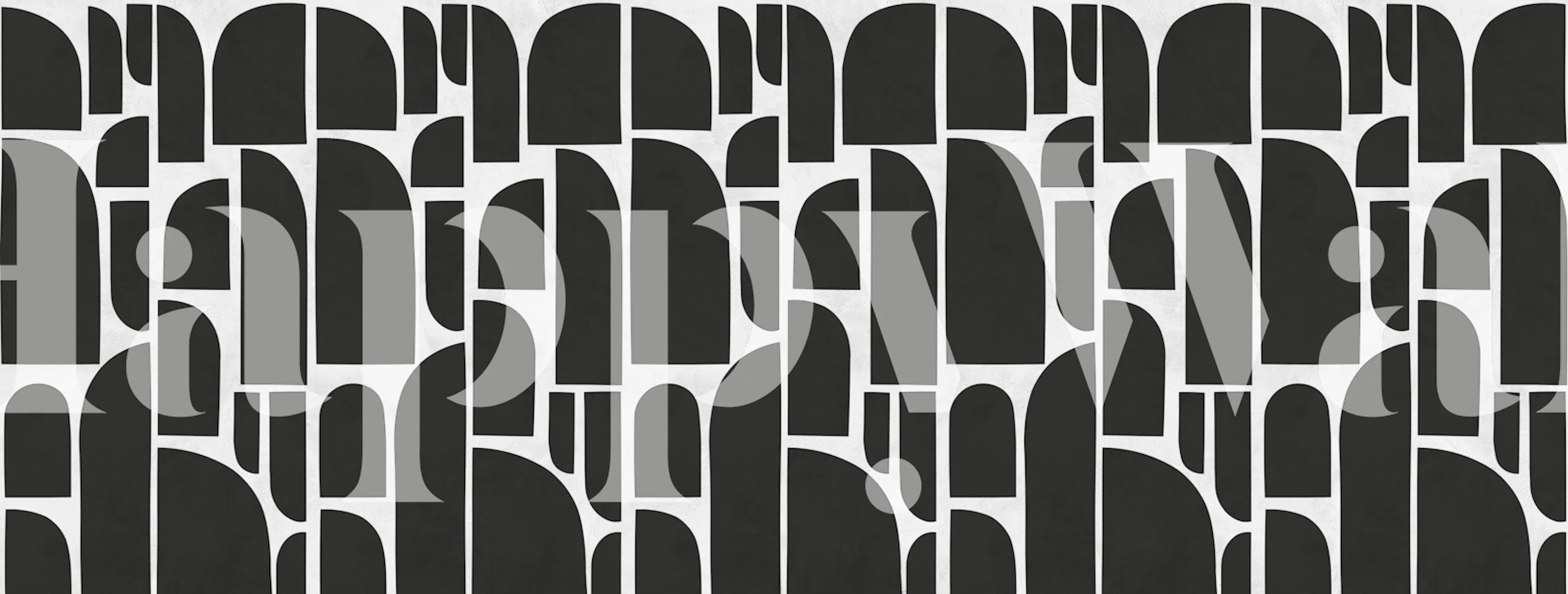 Geometric pattern in black and white wallpaper