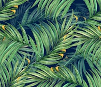 Palm Leaves (blue BG) tapete