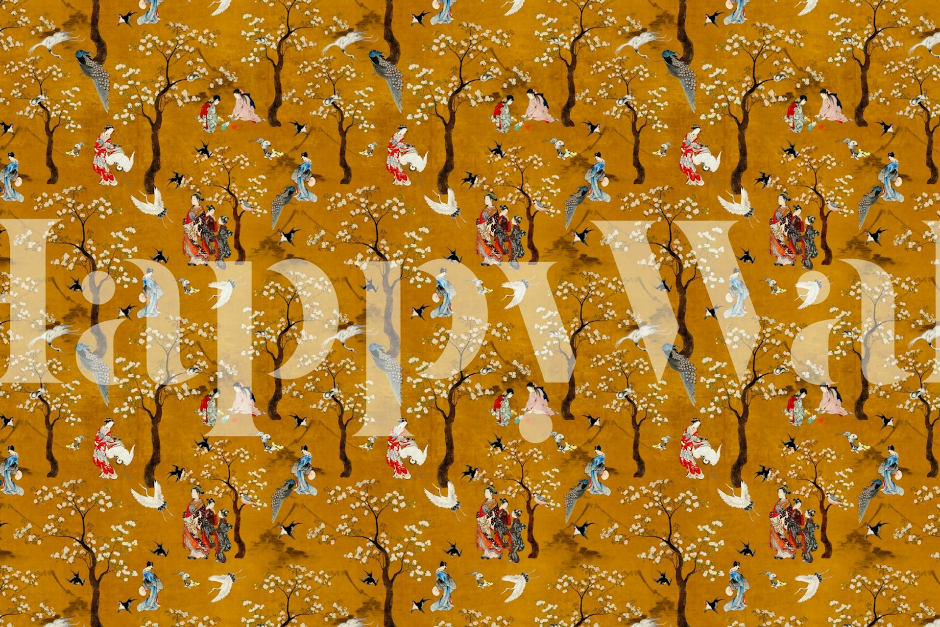 Tapeta Enchanted Asian Garden Tales v místnosti