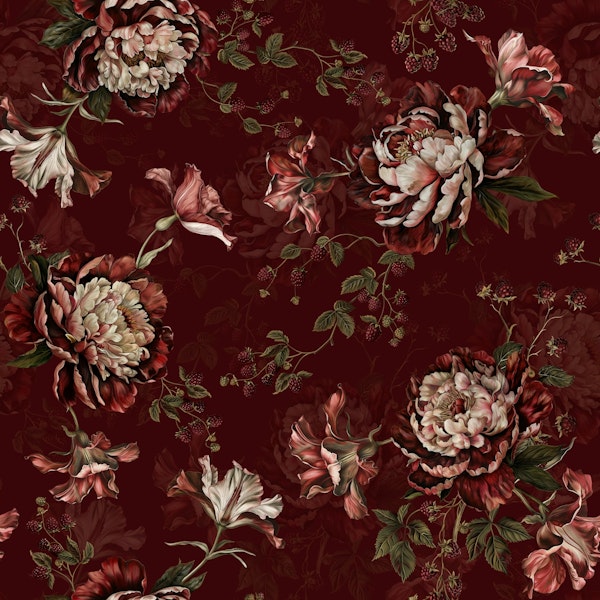 Burgundy Botanical Bliss