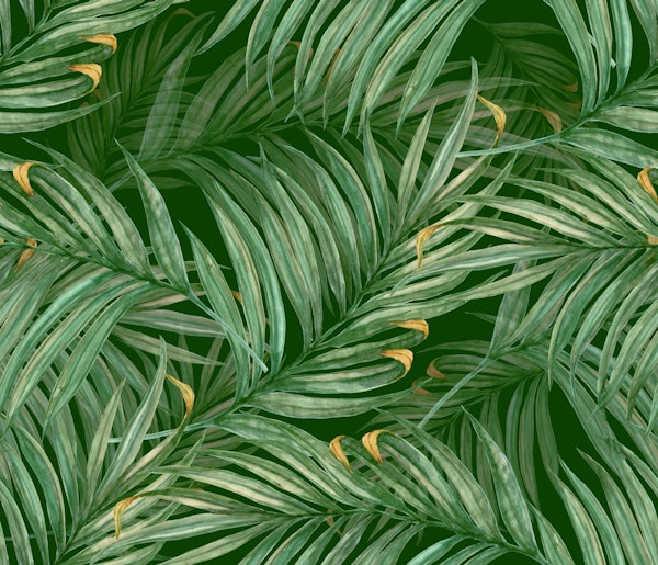 Palm Leaves (green BG)