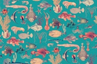 Aquatic Oceania Life Extravaganza tapete