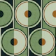Retro Circles green