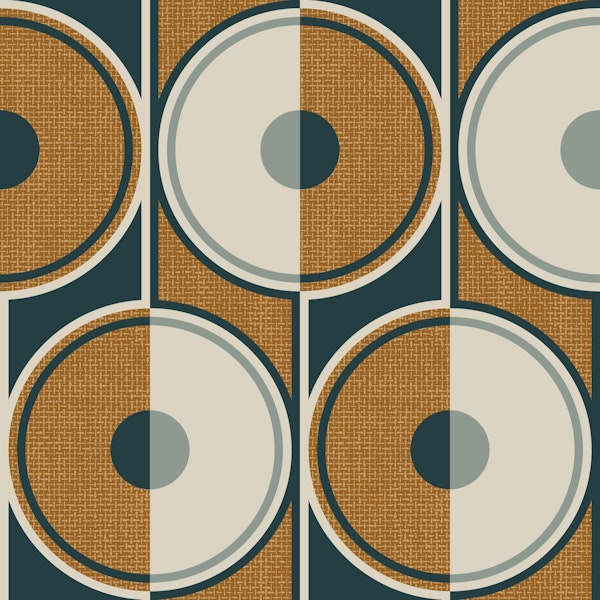 Retro Circles leather brown