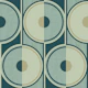 Retro Circles smokey teal