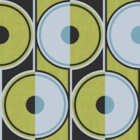 Retro circles sulphur ταπετσαρία
