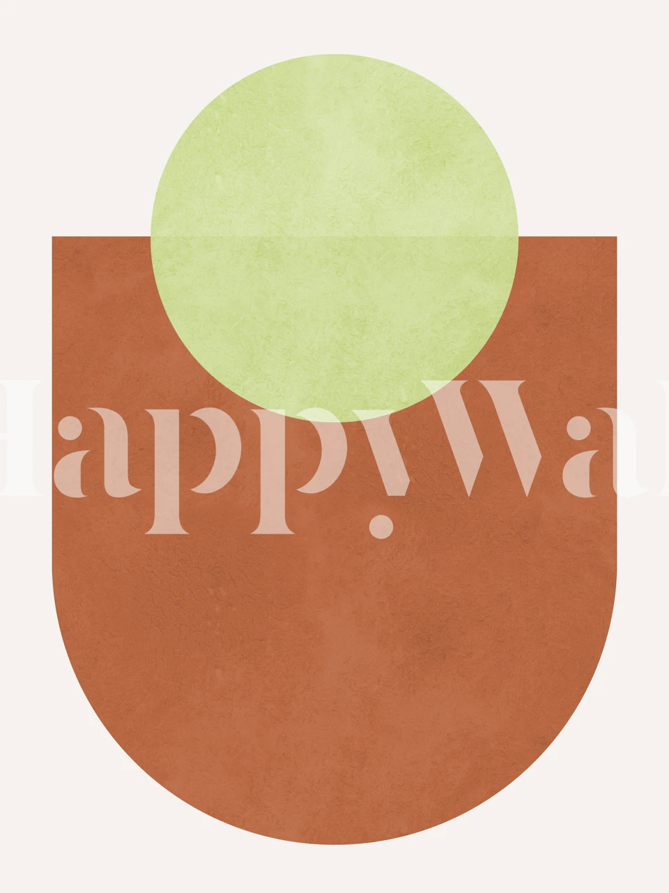 Sundown Hue Abstract tapet i et rom