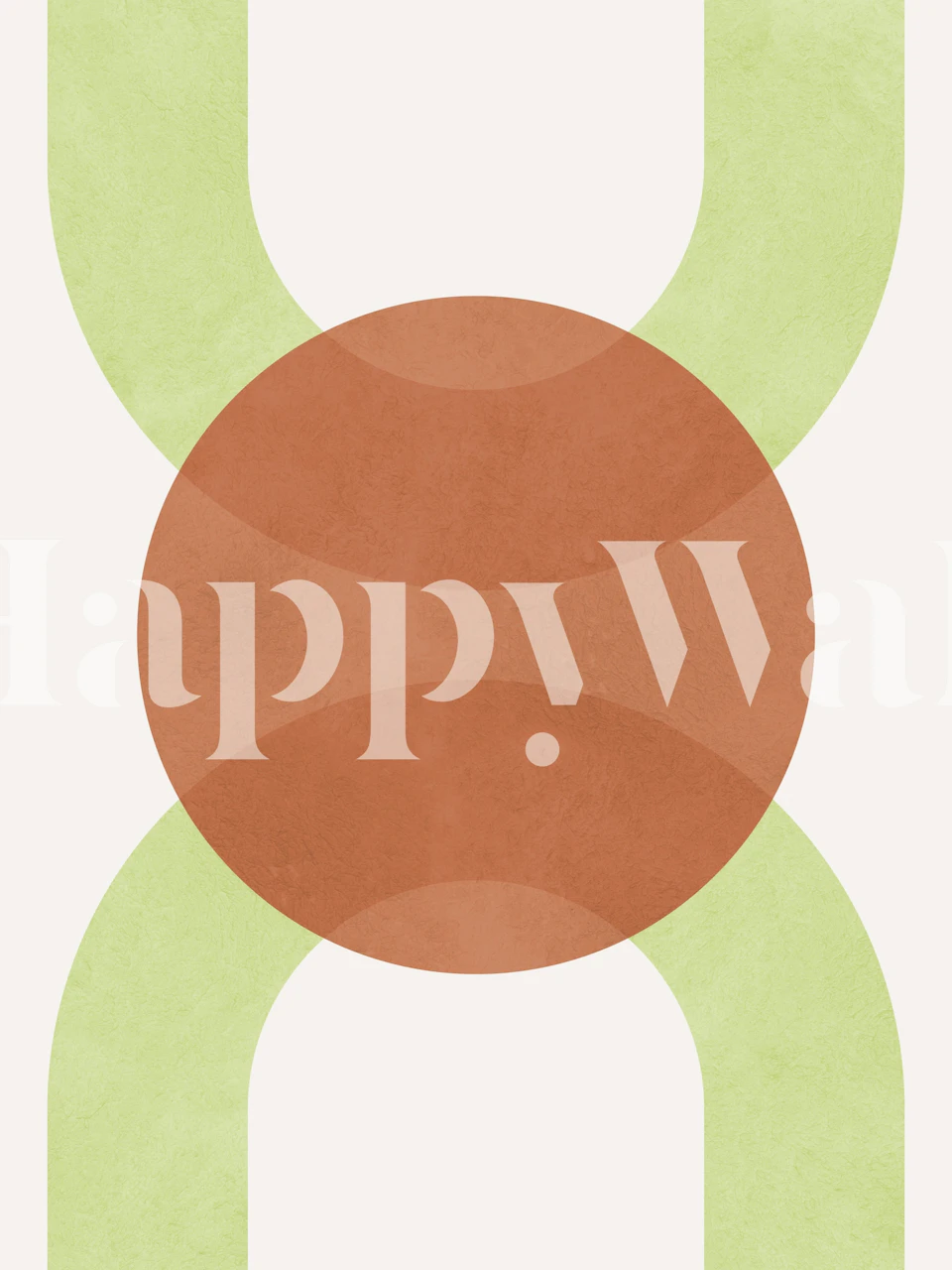 Abstract Terra Bubbles tapet i et rom