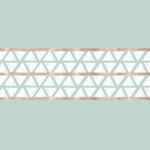 Modern Mint Tripoint in pastel mint