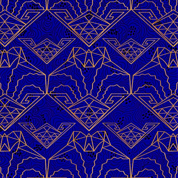 Art Deco Geo Flowers