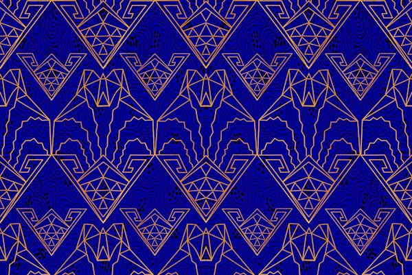 Art Deco Geo Flowers