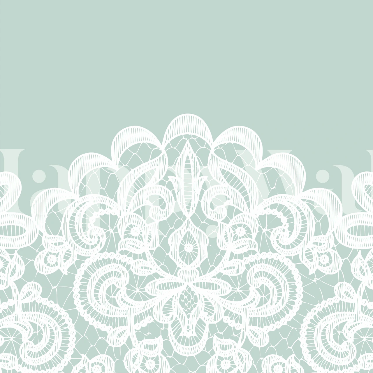 Sophisticated lace wallpaper in a room