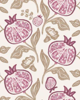 Pomegranates Fruit Pink Pattern tapeet