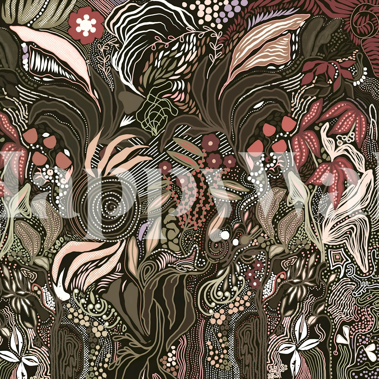 Fleuanthia wallpaper design in a room