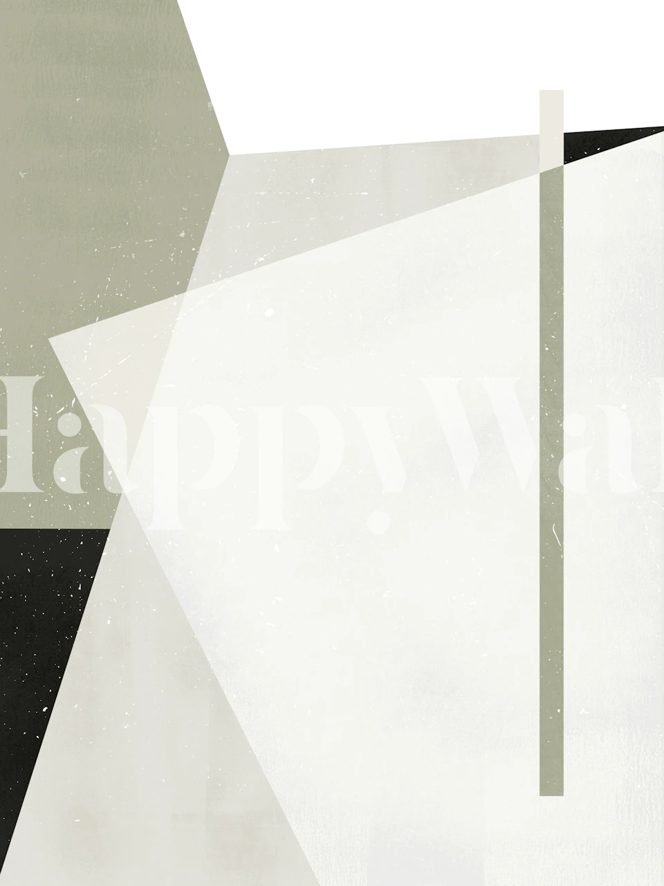 Modern Abstract Angles Tapete in einem Raum