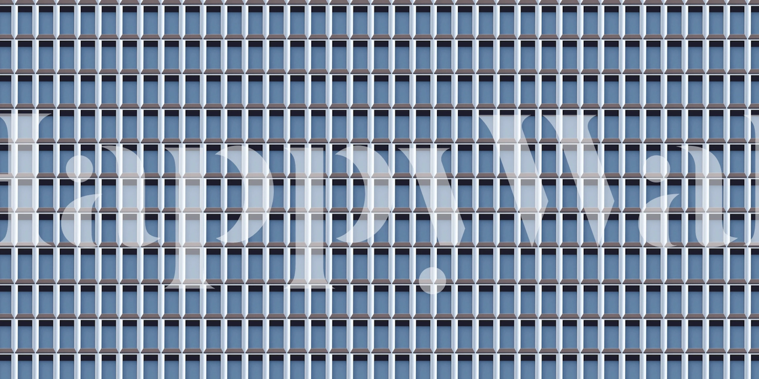 Papier peint Urban Grid Facade dans une pièce