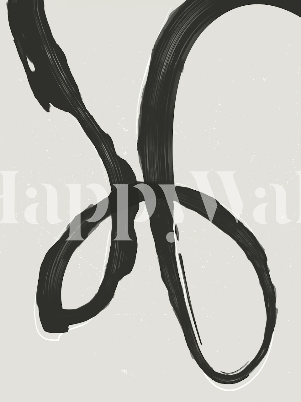 Abstract black and white swirl design wallpaper