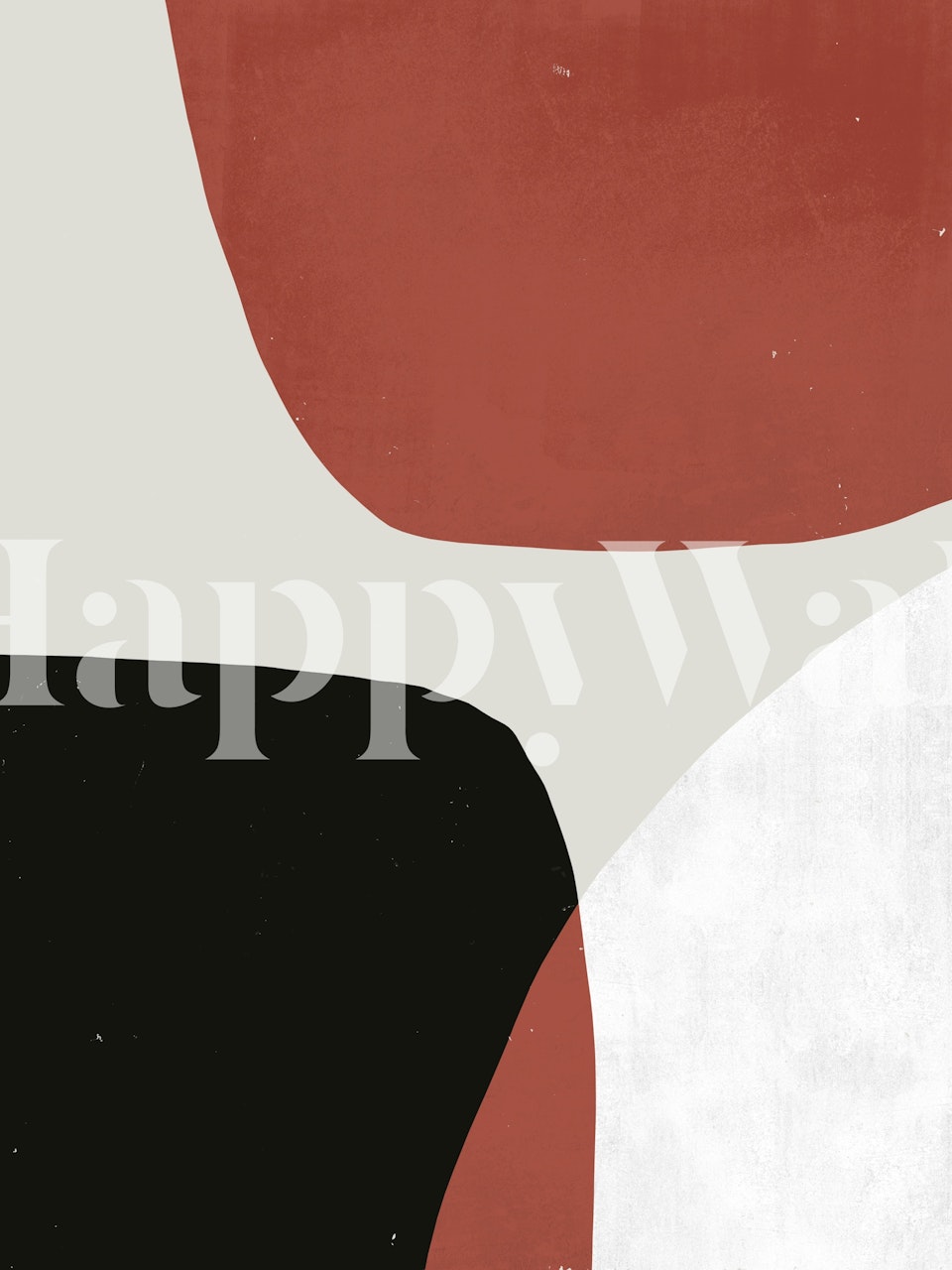 Bold Minimalist Blocks tapet i ett rum