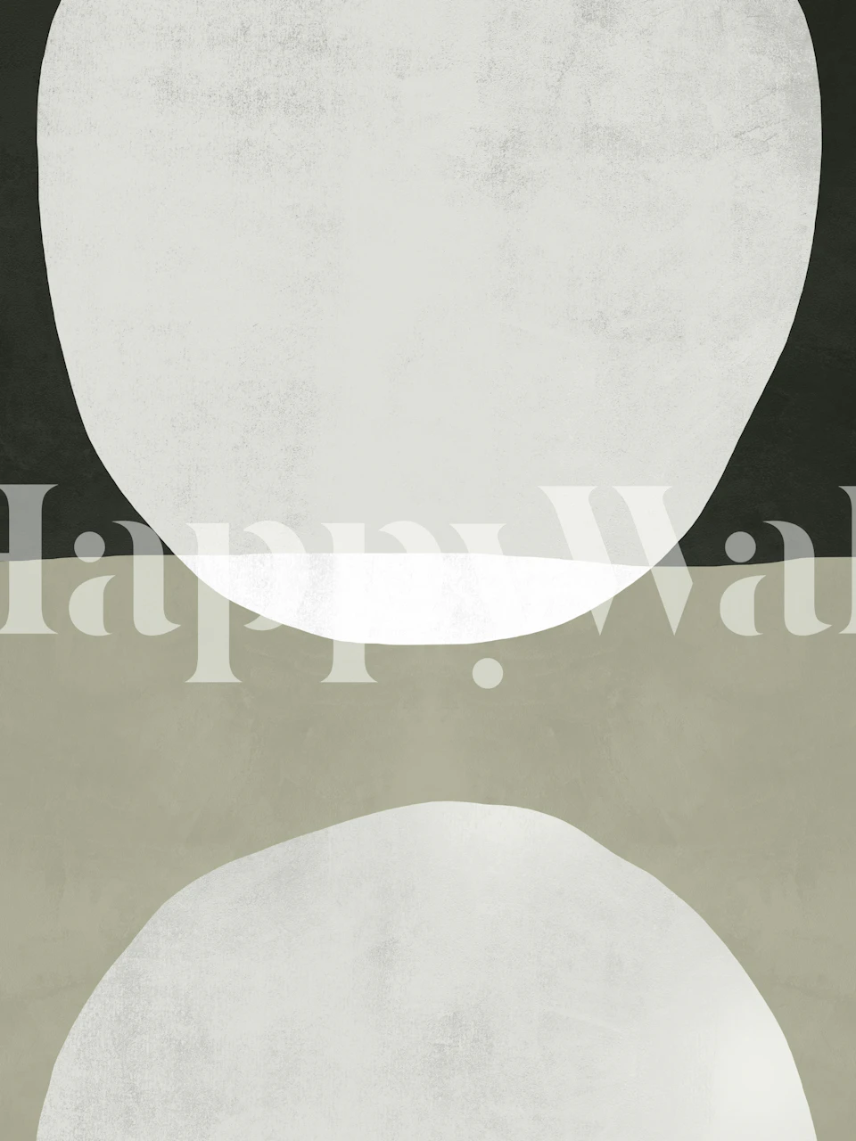 Minimalist Modern Art tapet i ett rum