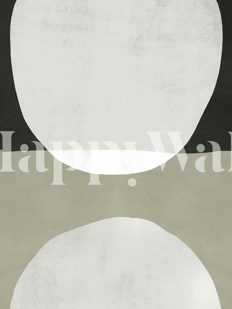 Minimalist modern art wallpaper in a room