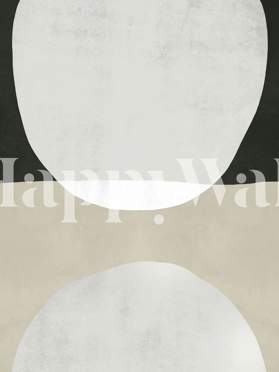 Minimalist Shapes Art wallpaper in a room