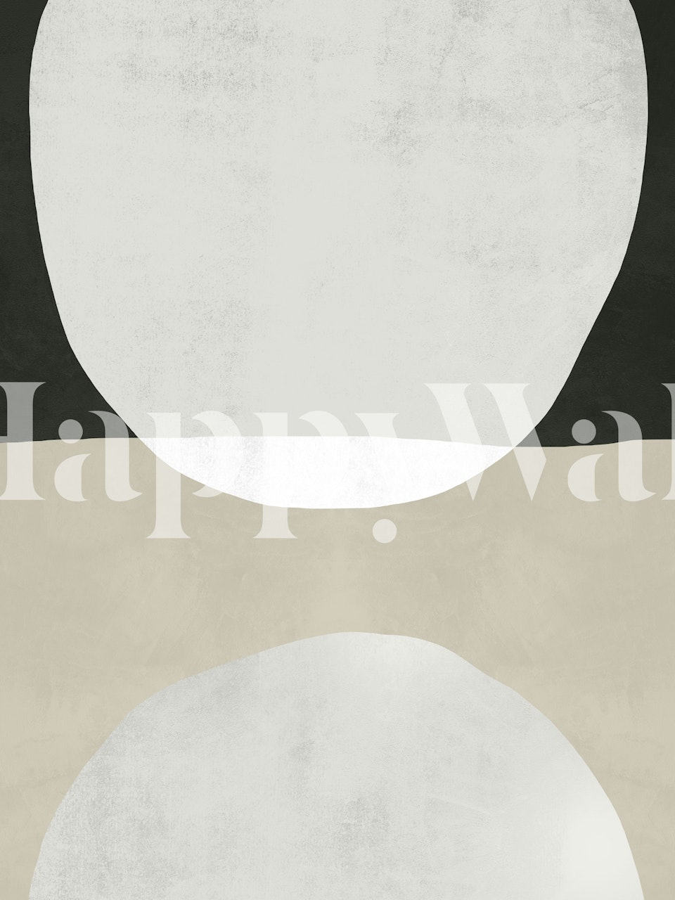 Minimalist Shapes Art wallpaper in a room