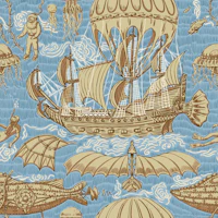 Maritime fantasy on and under the seas tapeta