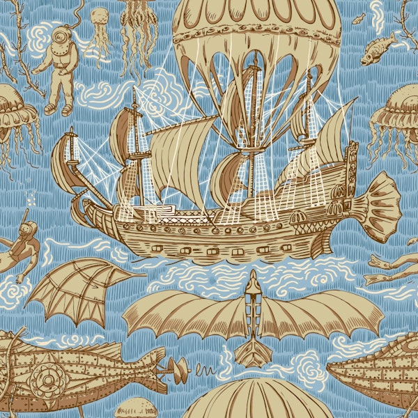 Nautical Vintage Adventure Sketch