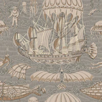 Vintage Nautical Adventure (flying machines) tapeta