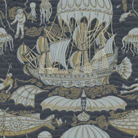 Maritime fantasy on and under the seas navy tapeta