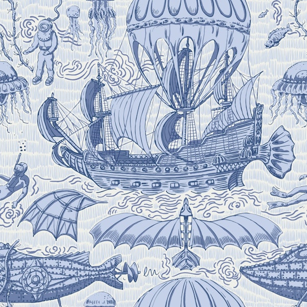 Nautical Fantasy Airship Voyage
