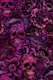 Witchy Skull Snake Goth Flower Fuchsia