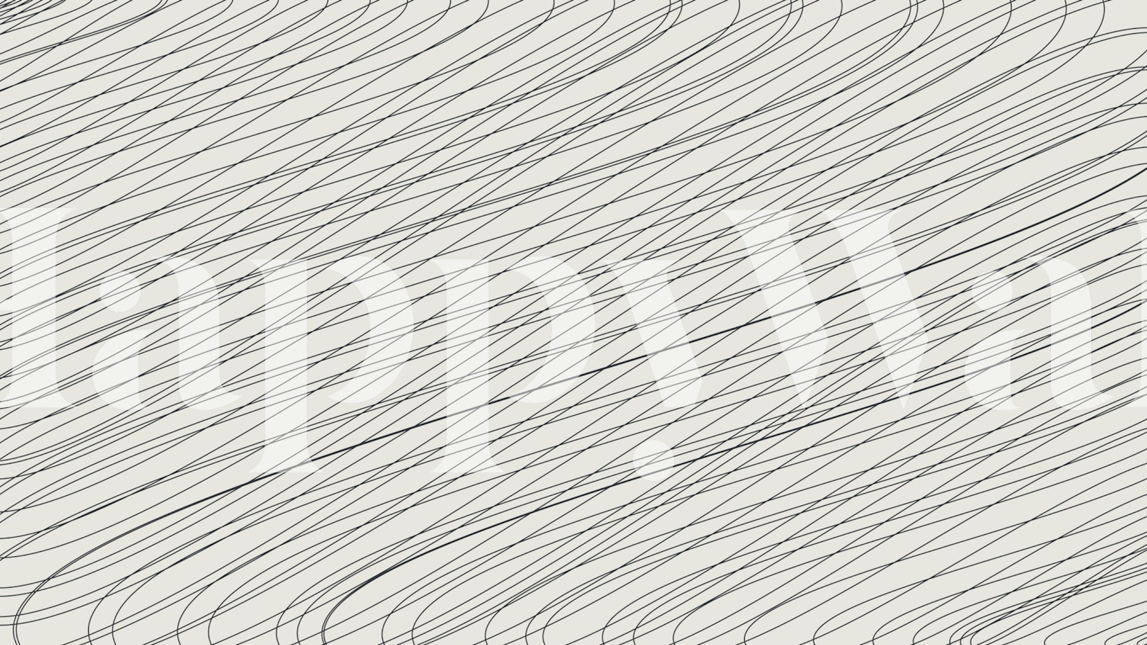 Abstract line pattern in black on light beige wallpaper