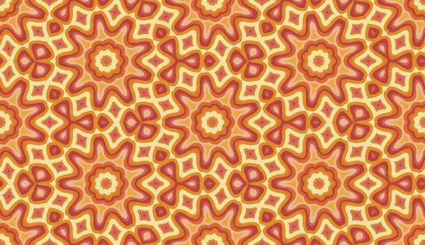 Groovy Flower Power Sixties Kaleidoscope