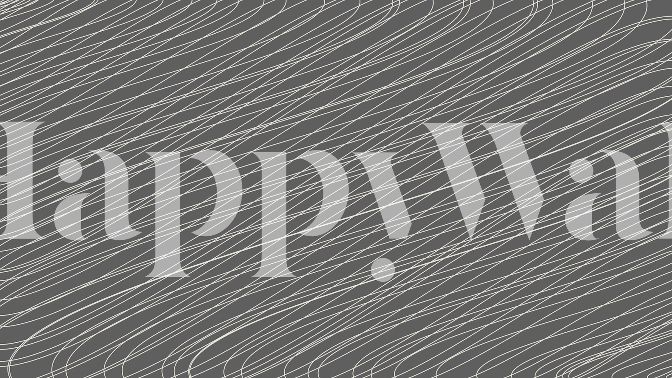 White line art patterns on a gray background wallpaper