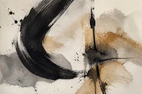 Abstract Brushwork tapet