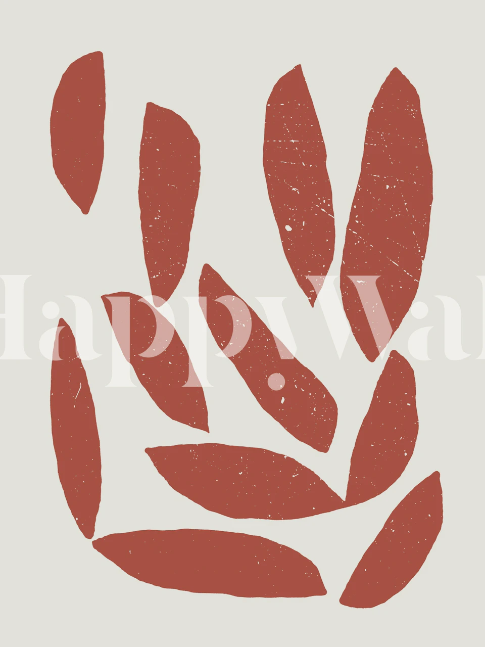 Rustic red leaves on a light background wallpaper