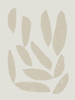 Beige Abstract Shapes tapete