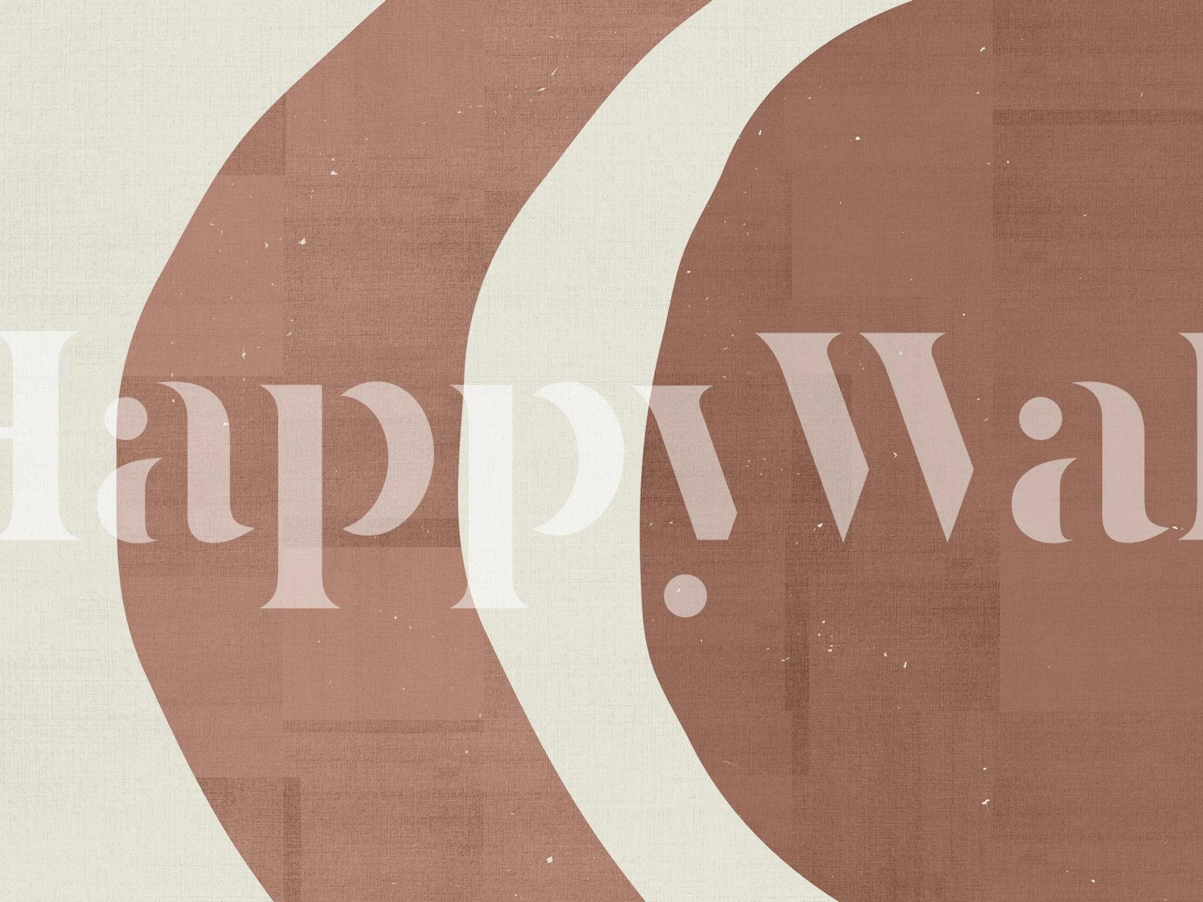 Rustic Chic Arcs wallpaper displayed in a room