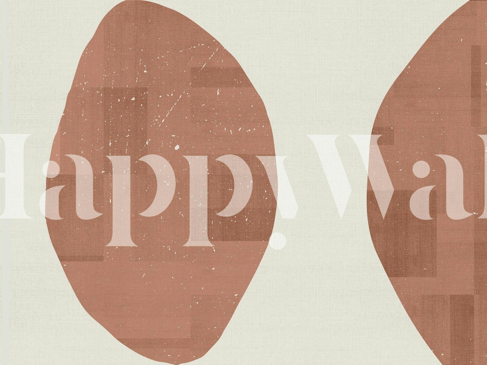 Abstract Clay Motif Design i ett rum