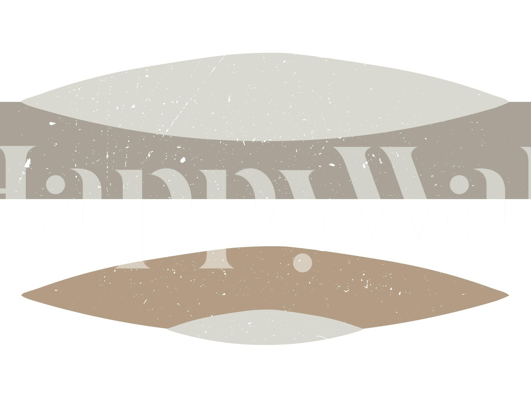 Neutral Shades Chic behangontwerp weergegeven in een kamer